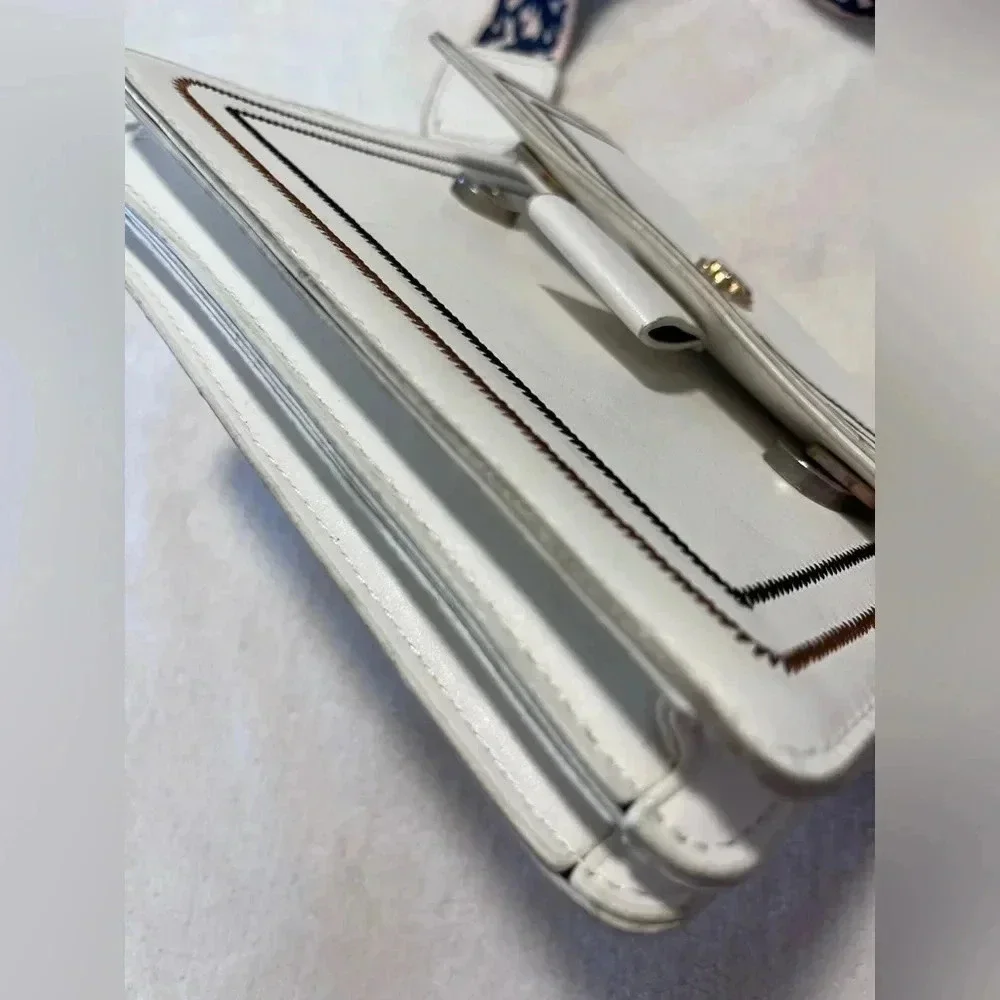 Sondra Roberts Diana Crossbody Shoulder Bag  White shoulder bag